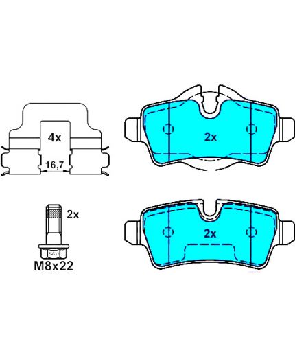 ATE Колодки дисковые задние Фото 2