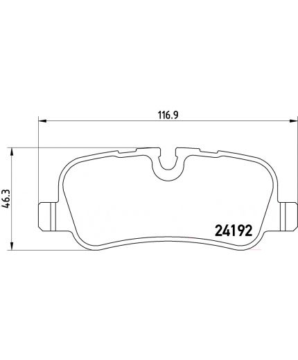 BREMBO Колодки дисковые задние Фото 2