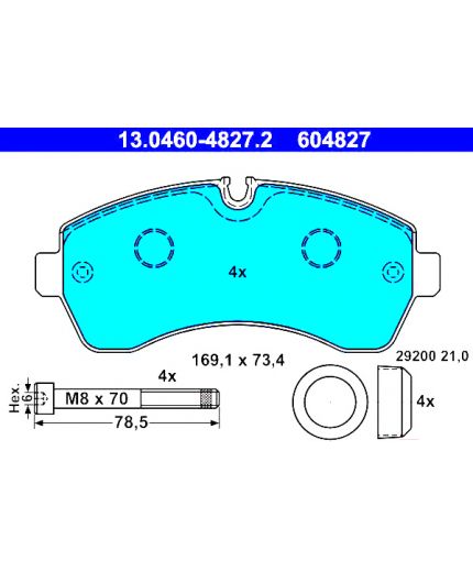ATE Колодки дисковые передние Фото 3