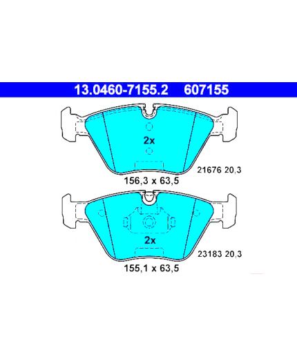ATE Колодки дисковые передние Фото 3
