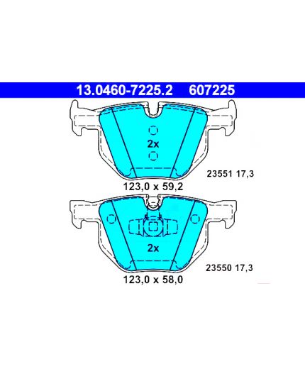 ATE Колодки дисковые задние Фото 2