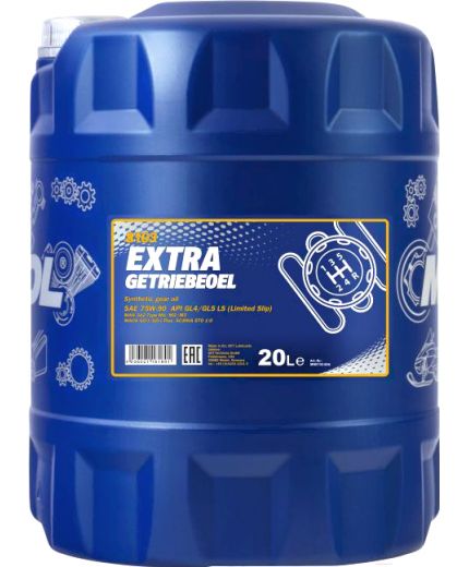 Трансмиссионное масло MANNOL Extra 75W-90 GL-4/GL-5 LS 20л