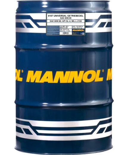 Трансмиссионное масло MANNOL Universal 80W-90 GL-4 208л