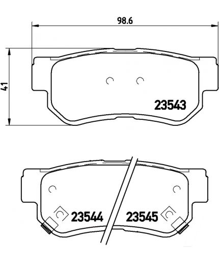 BREMBO Колодки дисковые задние Фото 2