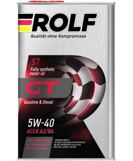 Моторное масло ROLF GT SAE 5W-40, API SN/CF 1л Фото 3