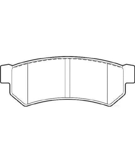 Valeo Колодки дисковые задние