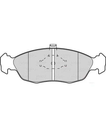 Valeo Колодки дисковые передние