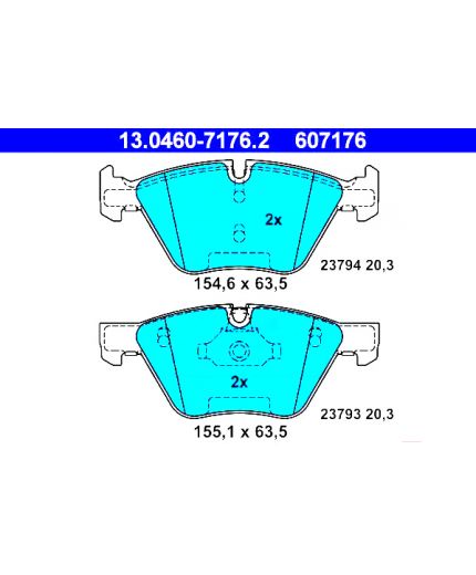 ATE Колодки дисковые передние Фото 3