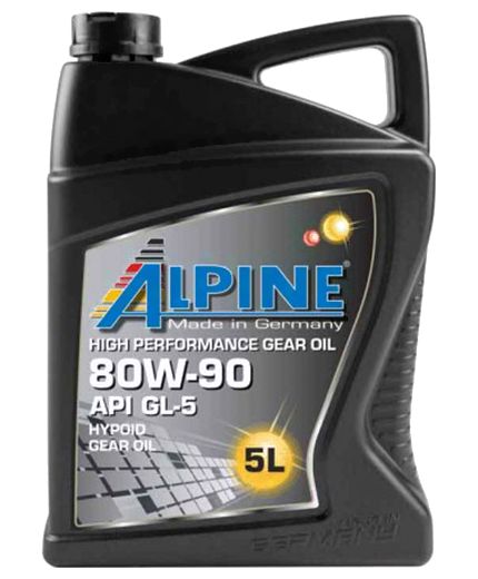 Трансмиссионное масло ALPINE Gear Oil 80W-90 GL-5 5л