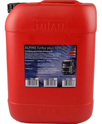 ALPINE Turbo Plus 10W-40 20л