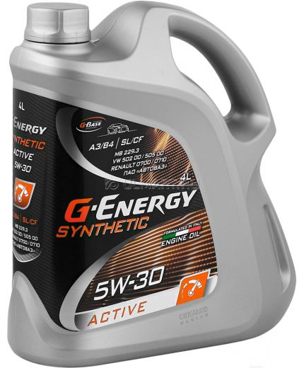 Моторное масло G-ENERGY Synthetic Active 5W-30 5л Фото 2