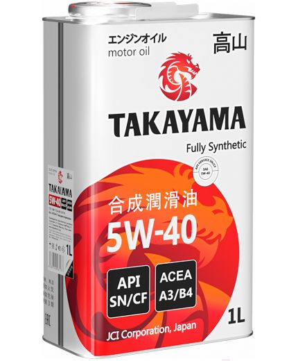 Моторное масло TAKAYAMA SAE 5W-40 1л Фото 2
