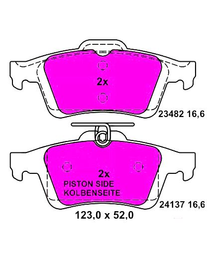 ATE Колодки дисковые задние Фото 2