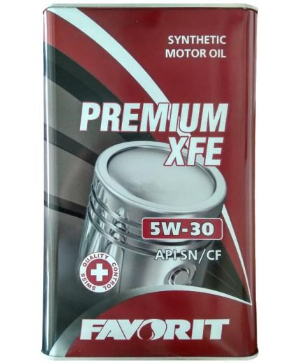 Моторное масло FAVORIT Premium XFE SAE 5W-30 API SN/CF 5л (железная банка) Фото 2