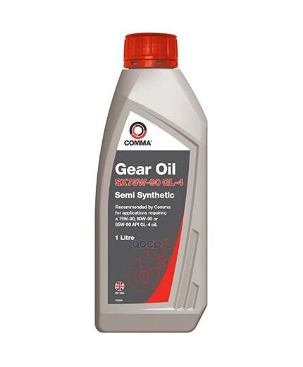 Трансмиссионное масло COMMA для 5- и 6-ти ступенчатых КПП 75W-90 SX 1л Фото 2
