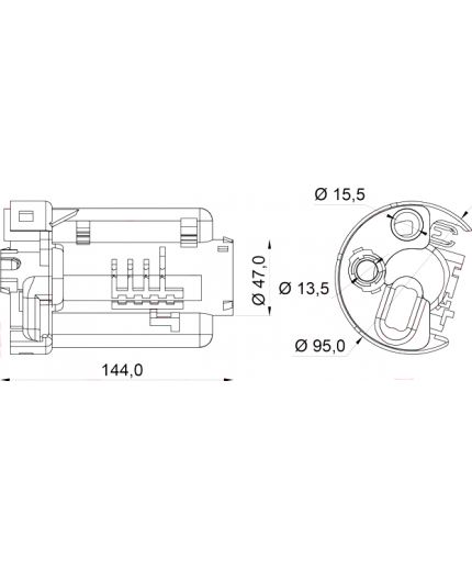 Lynxauto Фильтр топливный погружной Фото 2