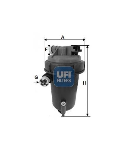 UFI Фильтр топливный Фото 2