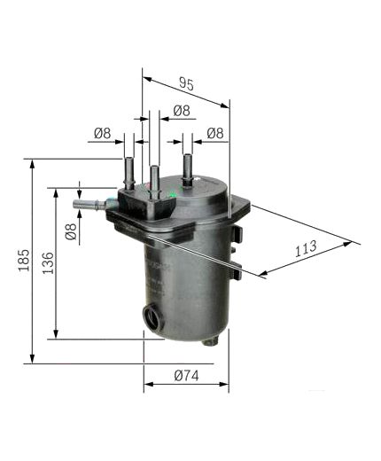 BOSCH Фильтр топливный