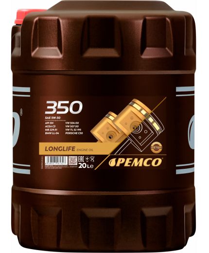 Моторное масло PEMCO iDRIVE 350 SN/CF 5W-30 20л Фото 2
