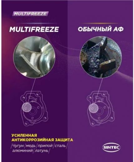 Антифриз SINTEC MULTI FREEZE 5кг Фото 5