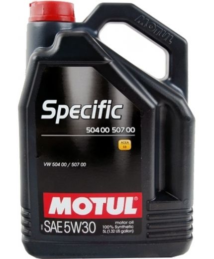 Моторное масло MOTUL Specific 504.00 -507.00 5W-30 VW 5л (ЗАМЕНА 101476) Фото 2