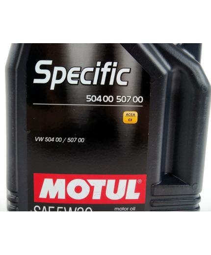 Моторное масло MOTUL Specific 504.00 -507.00 5W-30 VW 5л (ЗАМЕНА 101476) Фото 4