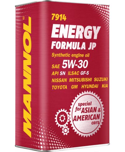 Моторное масло MANNOL Energy Formula JP 5W-30 API SN 4л. METAL Фото 3