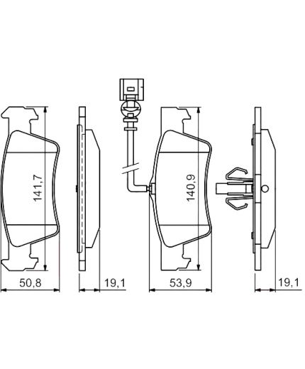 BOSCH Колодки дисковые