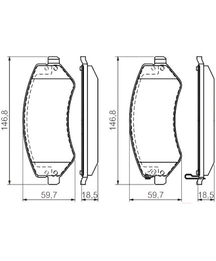 BOSCH Колодки дисковые