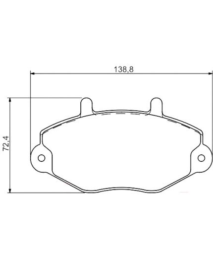BOSCH Колодки дисковые