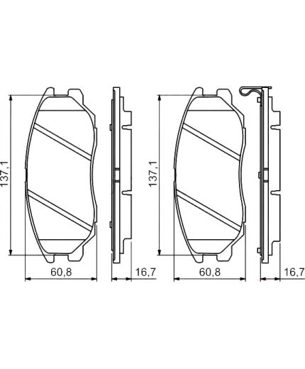 BOSCH Колодки дисковые Фото 2