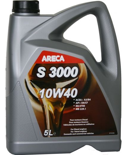 Моторное масло ARECA S3000 10W-40 5л Фото 2