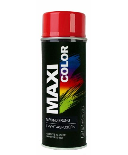 MAXI COLOR Грунт-аэрозоль красный 400мл