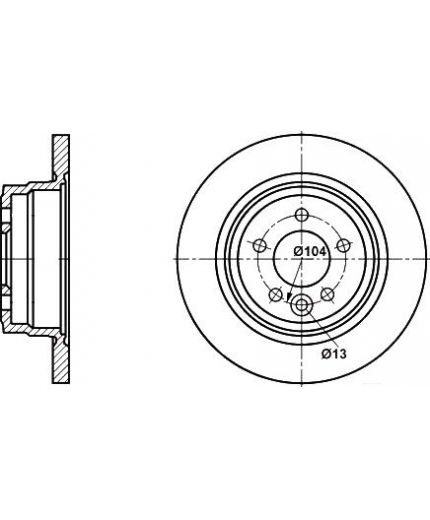 ATE Тормозной диск Фото 3