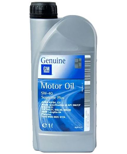 Моторное масло GM Supeme Plus 5W-40 1л Фото 2