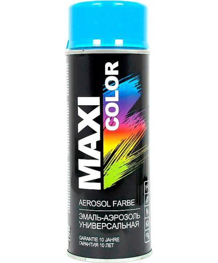 MAXI COLOR Эмаль-аэрозоль универсальная RAL5015 небесно-синий 400мл Фото 2