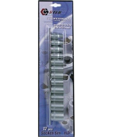 STAB Набор торцовых головок 1/2" 12 предметов Фото 2