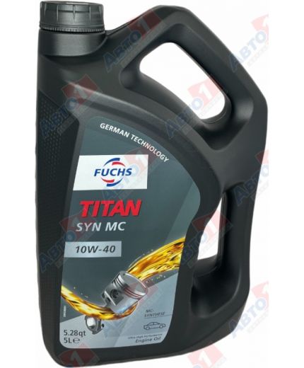 Моторное масло FUCHS TITAN SYN MC 10W-40 5л Фото 2