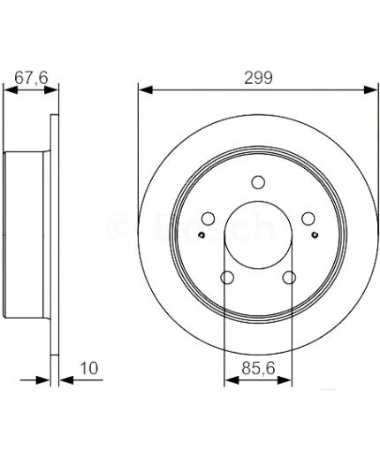 BOSCH Тормозной диск