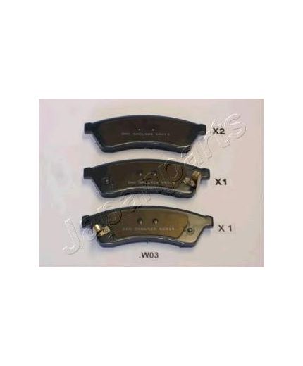 Japanparts Колодки дисковые 4 шт