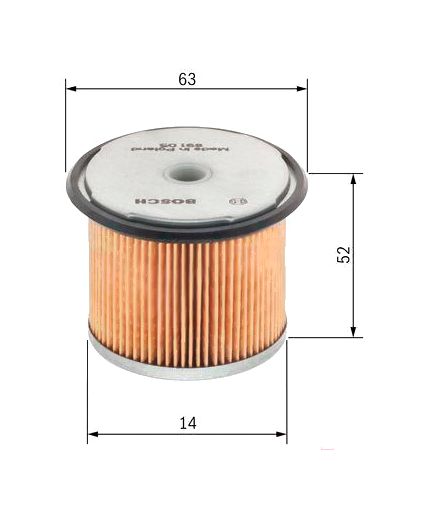 BOSCH Фильтр топливный