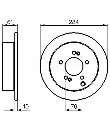 BOSCH Тормозной диск
