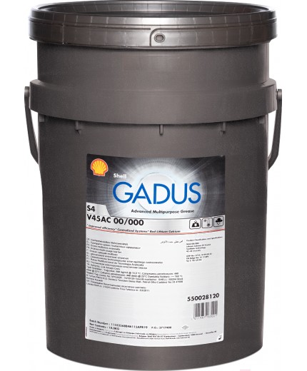 Смазка SHELL Gadus S4 V45 AC 000/00 18кг Смазка литиевая Фото 2