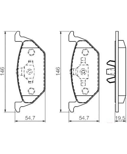 BOSCH Колодки дисковые Фото 2