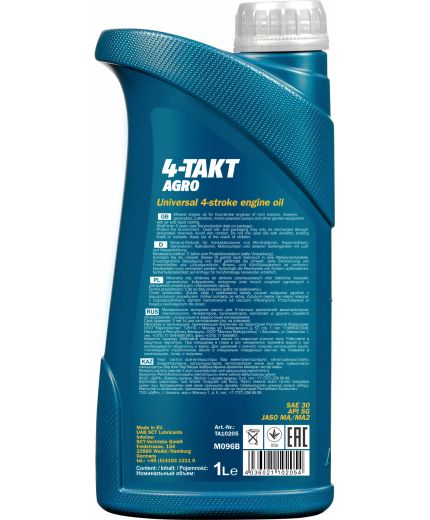 MANNOL 4-Takt Agro SAE 30 1л Фото 2