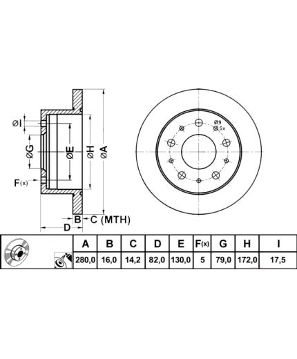 ATE Тормозной диск Фото 2
