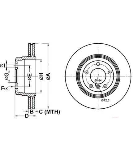ATE Тормозной диск
