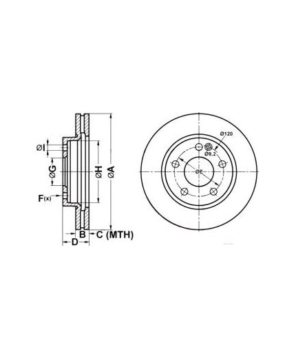 ATE Тормозной диск Фото 2