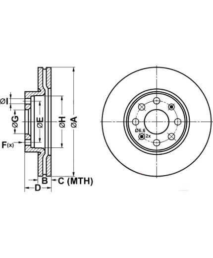ATE Тормозной диск Фото 2