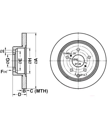 ATE Тормозной диск Фото 2